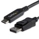 StarTech.com CDP2DP146B adaptador de cable de vídeo 1,8 m USB Tipo C DisplayPort Negro